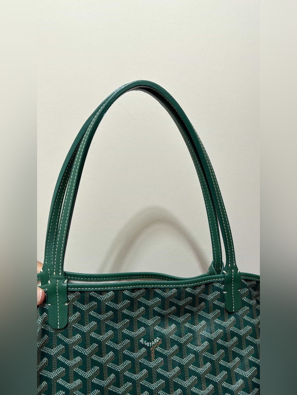 Goyard St. Louis Tote Green - Picture 2 of 14